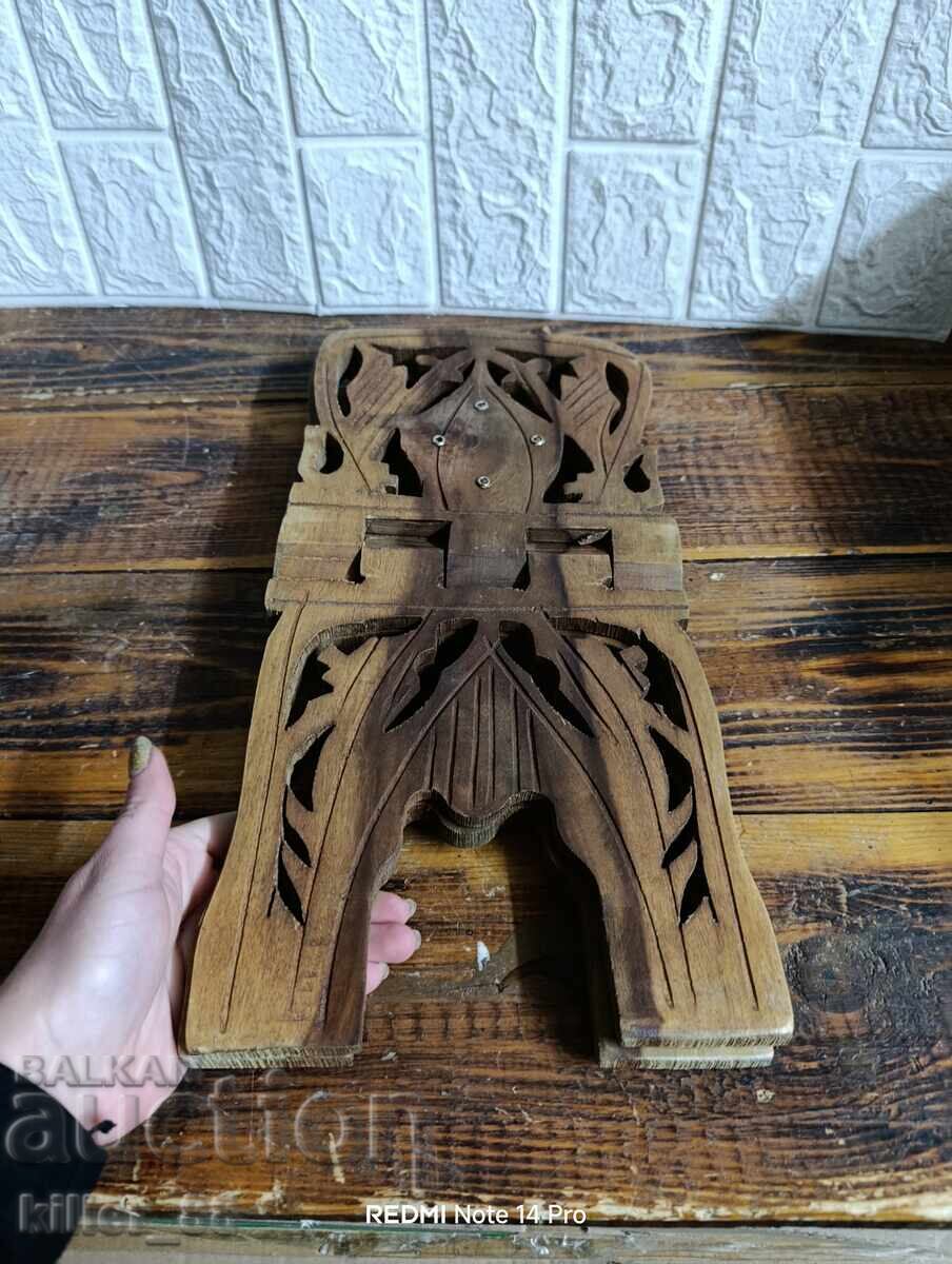 Дървена поставка за книги - 6