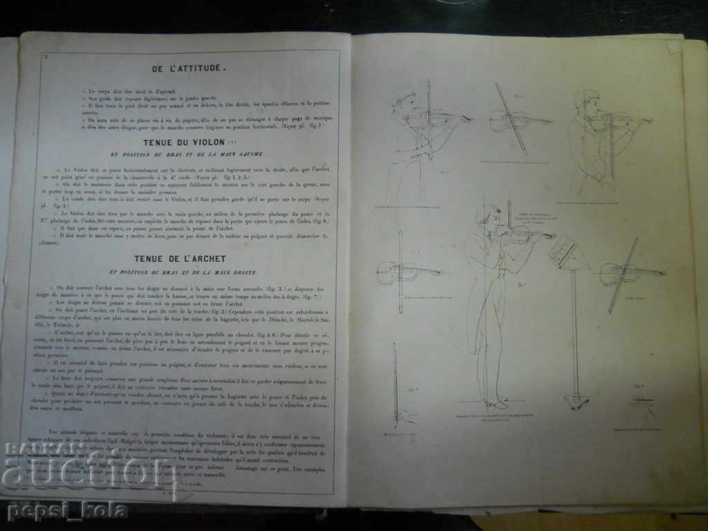 Licitație Partitură veche de vioară - Franța