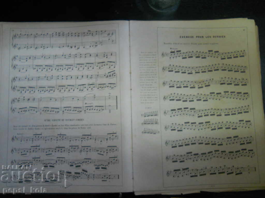 Partitură veche de vioară - Franța - 6