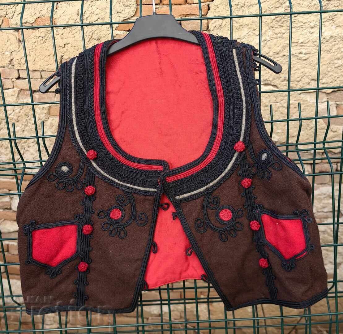 HEALTHY VEST VEST FOLK COSTUME RICHLY DECORATED WITH BRAIDS with price € 45.00 | 88.01 BGN HEALTHY VEST VEST FOLK COSTUME RICHLY DECORATED WITH BRAIDS with price € 45.00 | 88.01 BGN