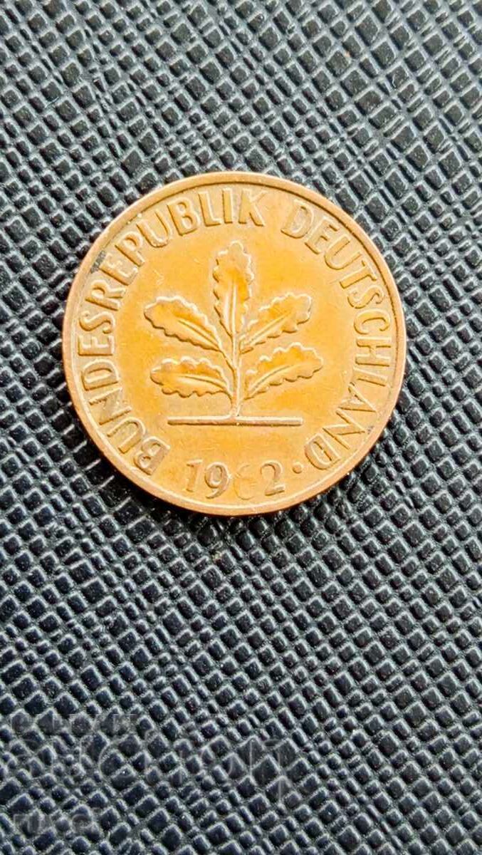 Германия 2 пфенига, 1962 г. с цена € 0.25 | 0.49 лв. Германия 2 пфенига, 1962 г. с цена € 0.25 | 0.49 лв.