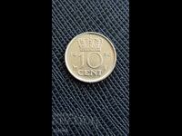 Olanda 10 cenți, 1980
