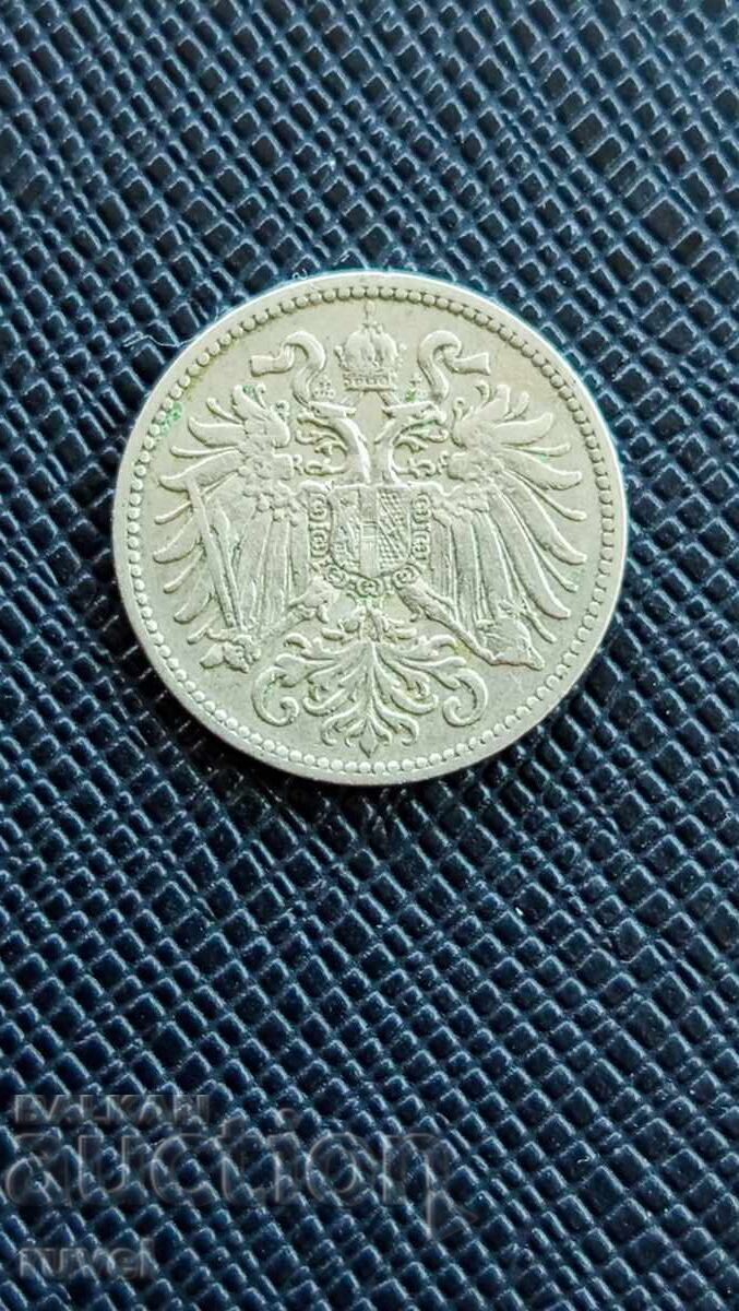 Австрия 10 хелера, 1895 г. с цена € 0.90 | 1.76 лв.