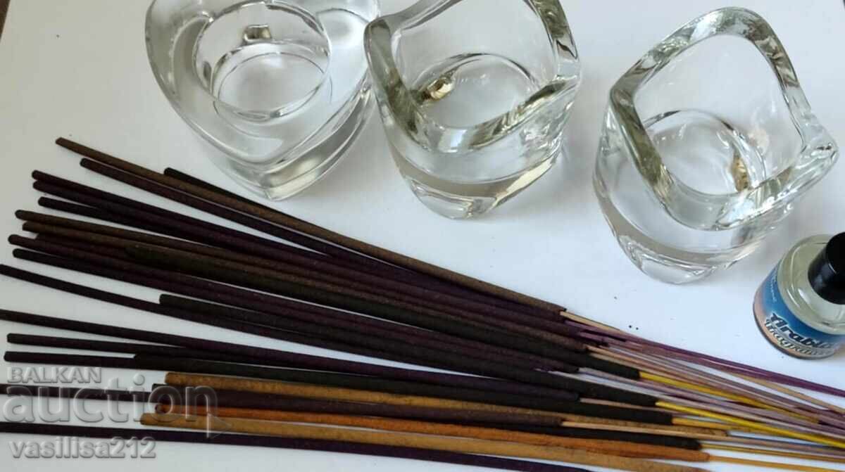 Sfeșnice de sticlă+arome - NOI!!!! cu preț € 3.00 | 5.87 BGN