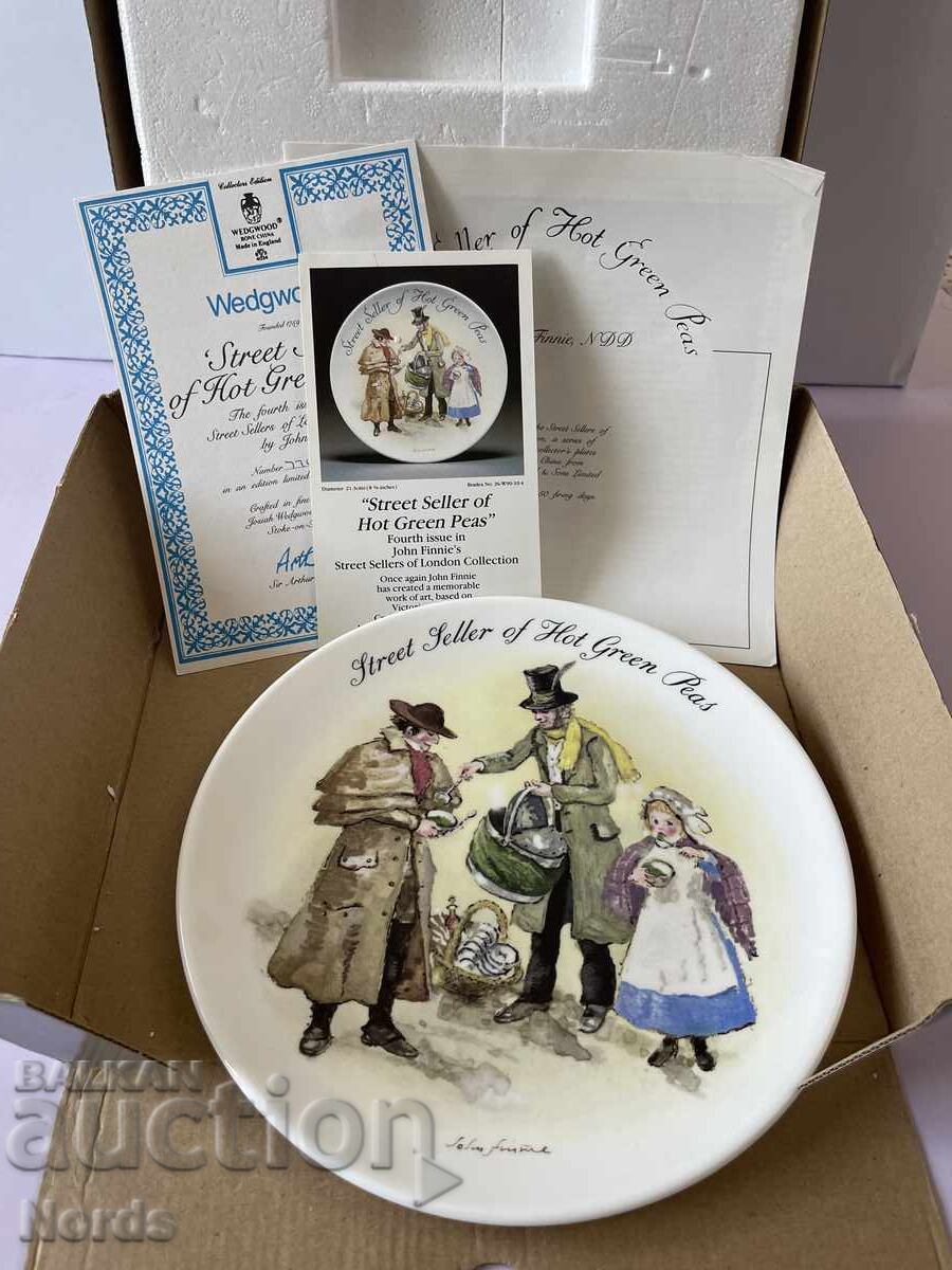 Wedgwood. Πιάτο συλλεκτικό με πιστοποιητικό με τιμή € 0.01 | 0.02 BGN