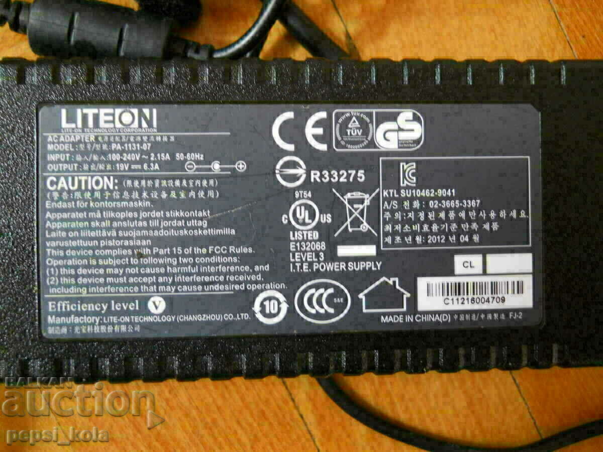 Μετασχηματιστής LITE-ON PA-1131-07 AC - Laptop 19V 7.1A, 5.5 / 2.5mm, 3 με τιμή € 15.00 | 29.34 BGN