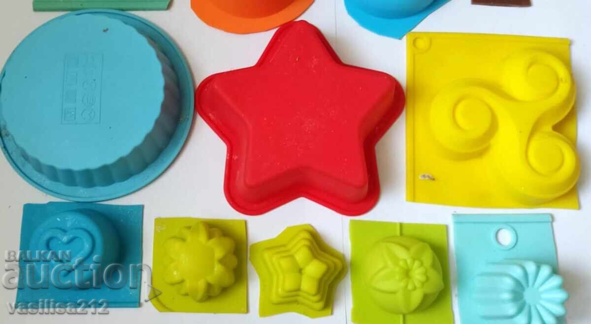 Silicone molds for candles, soaps, orgonites - used with price € 1.11 | 2.17 BGN