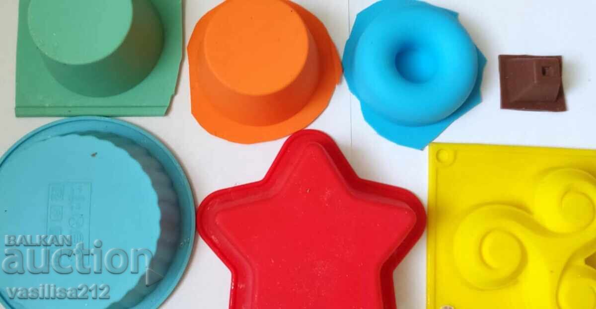 Auction  Silicone molds for candles, soaps, orgonites - used