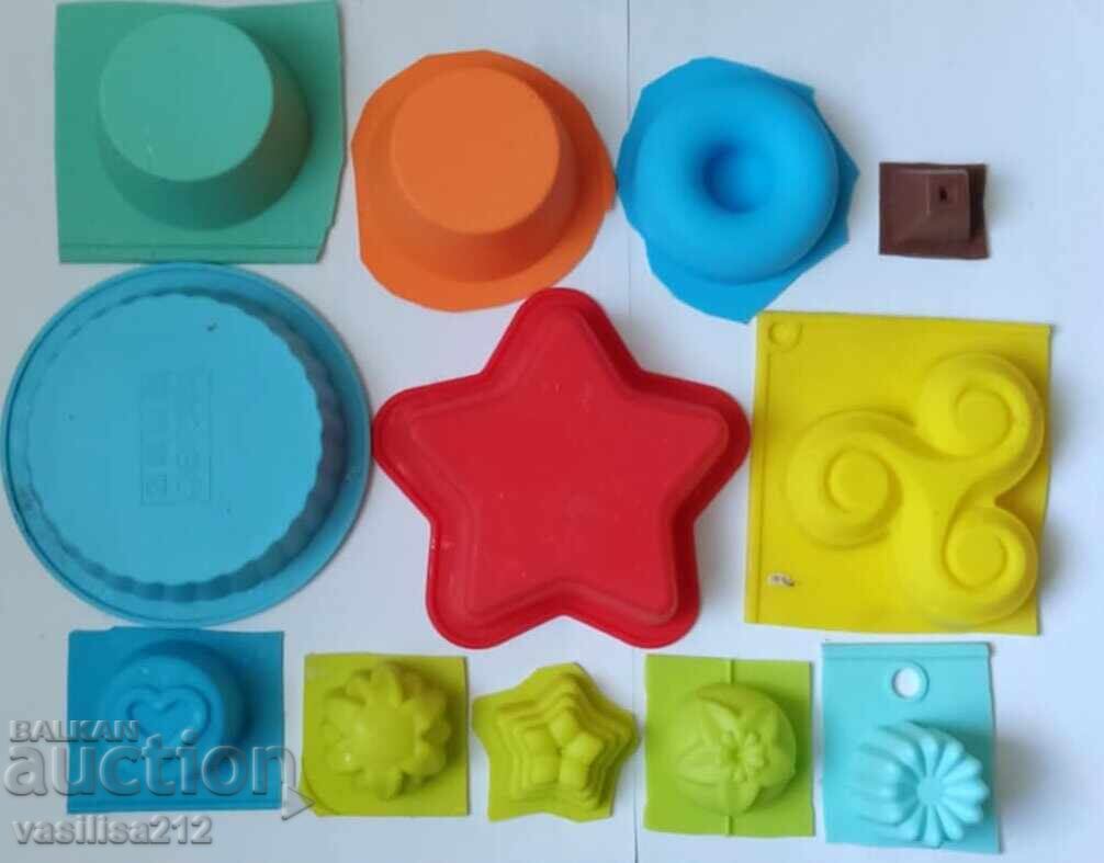 Silicone molds for candles, soaps, orgonites - used