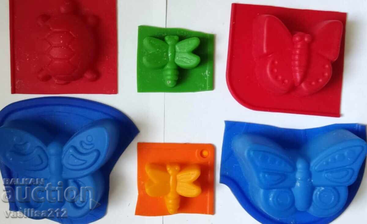 Silicone molds for candles, soaps, orgonites - used with price € 1.00 | 1.96 BGN