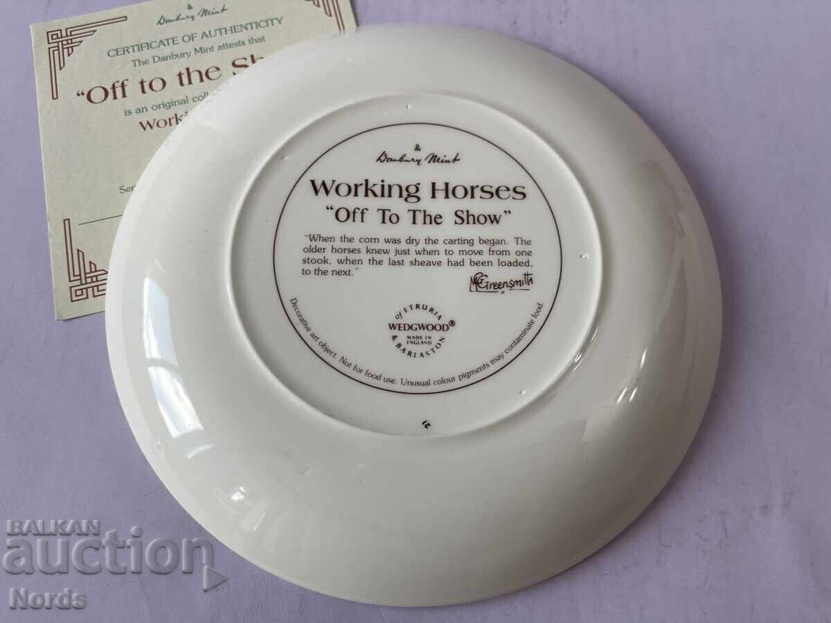 Δημοπρασία Wedgwood Συλλεκτικό Πιάτο με Πιστοποιητικό