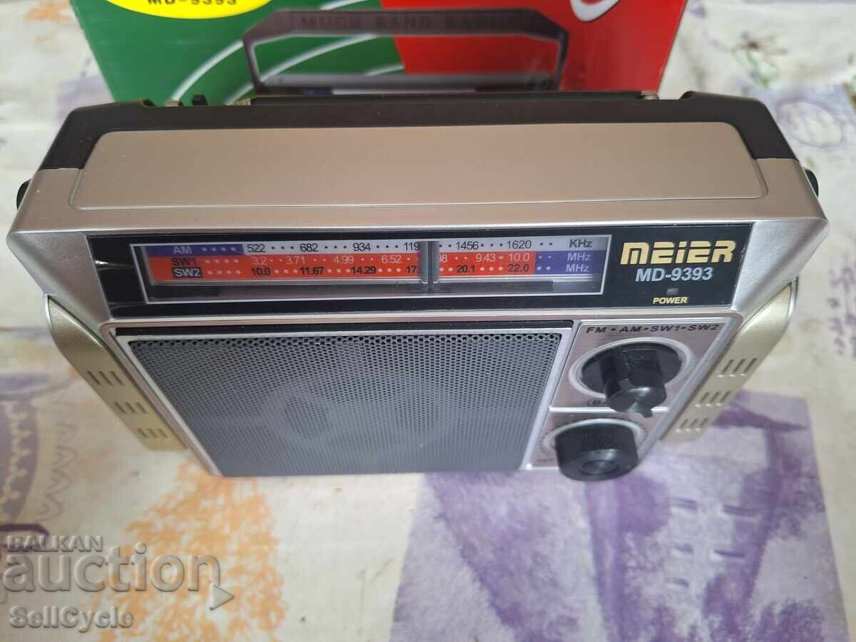 ✅РАДИО/ТРАНЗИСТОР MEIER MD-9393❗ с цена € 8.00 | 15.65 лв. ✅РАДИО/ТРАНЗИСТОР MEIER MD-9393❗ с цена € 8.00 | 15.65 лв.