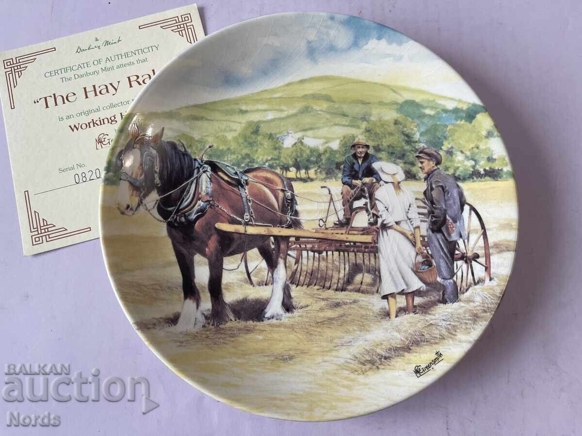 Δημοπρασία Wedgwood Συλλεκτικό Πιάτο με Πιστοποιητικό