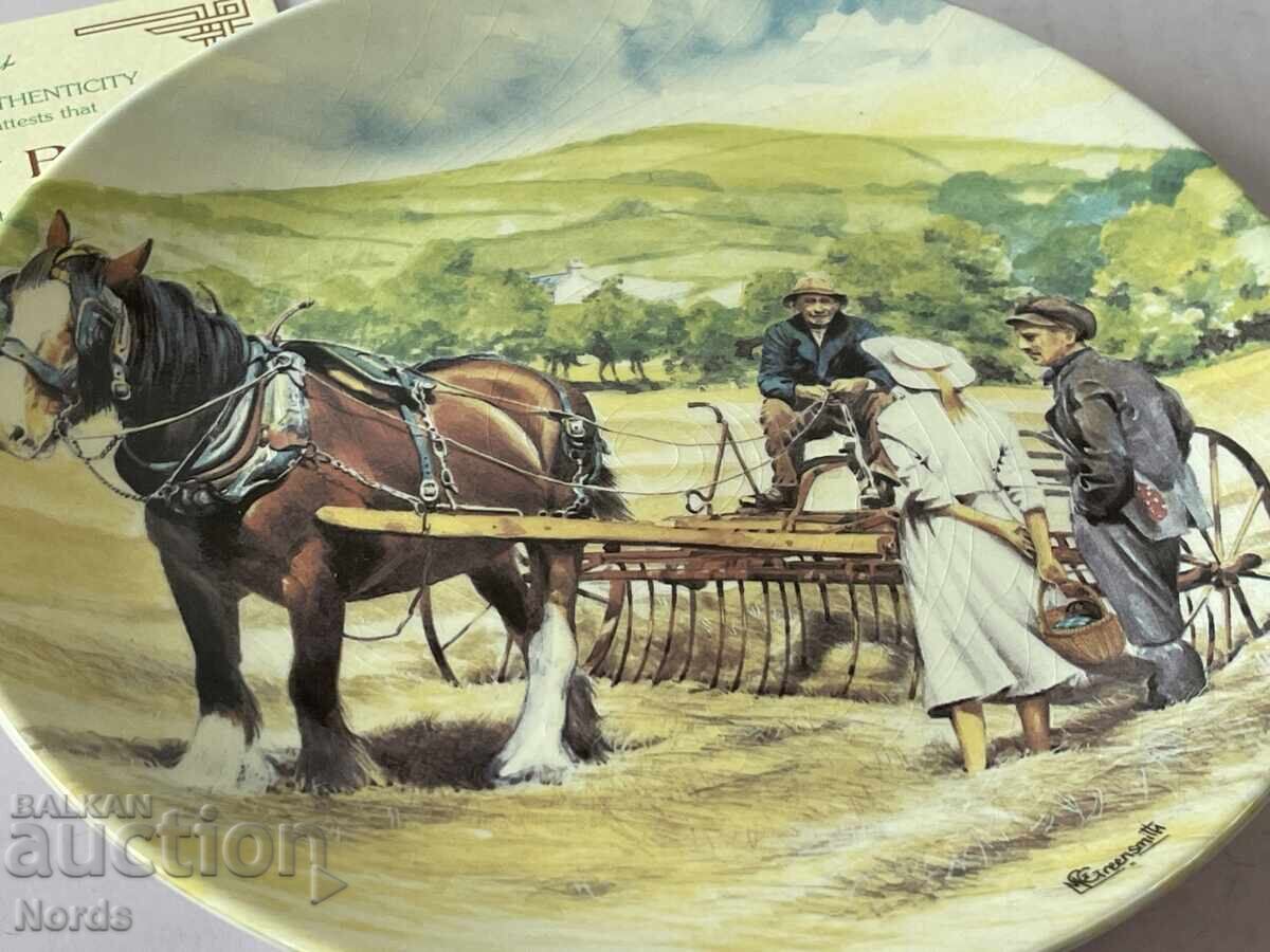 Παράδοση Wedgwood Συλλεκτικό Πιάτο με Πιστοποιητικό