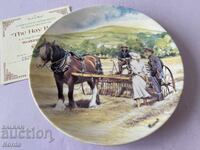 Farfurie de colecție Wedgwood cu certificat