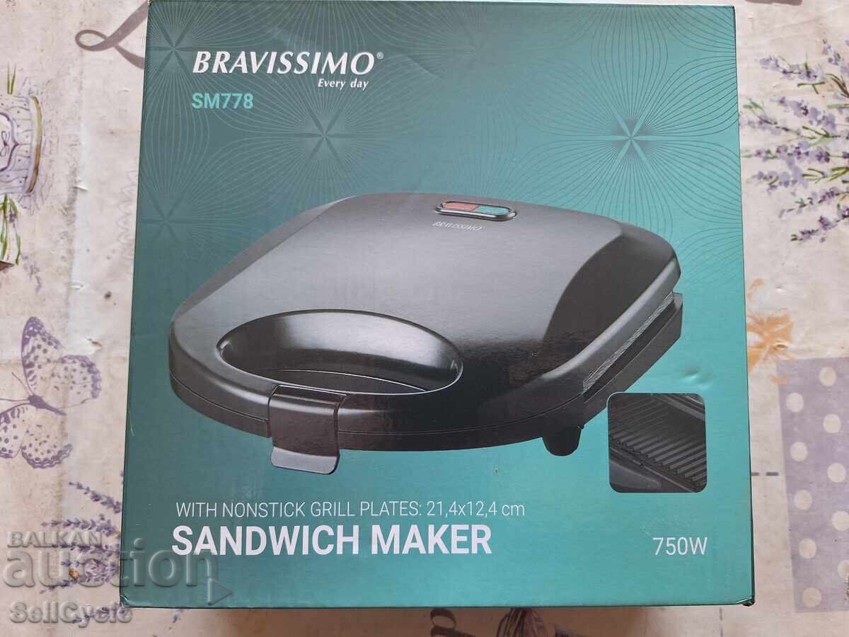 ✅TOASTER/SANDWICH MAKER BRAVISSIMO SM778❗ - 6