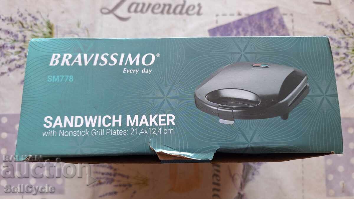 ✅TOASTER/SANDWICH MAKER BRAVISSIMO SM778❗ - 7