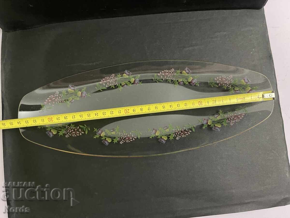 Παράδοση Αγγλικό γυάλινο πιάτο