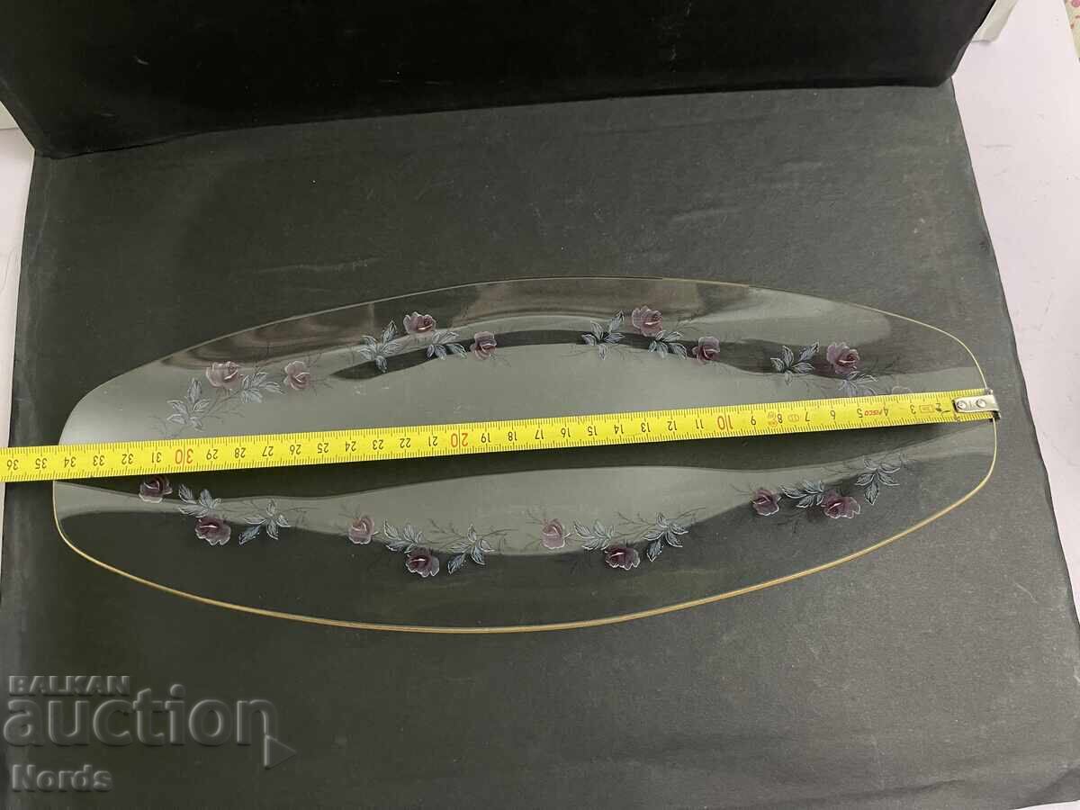 Αγγλικό γυάλινο πιάτο - 5