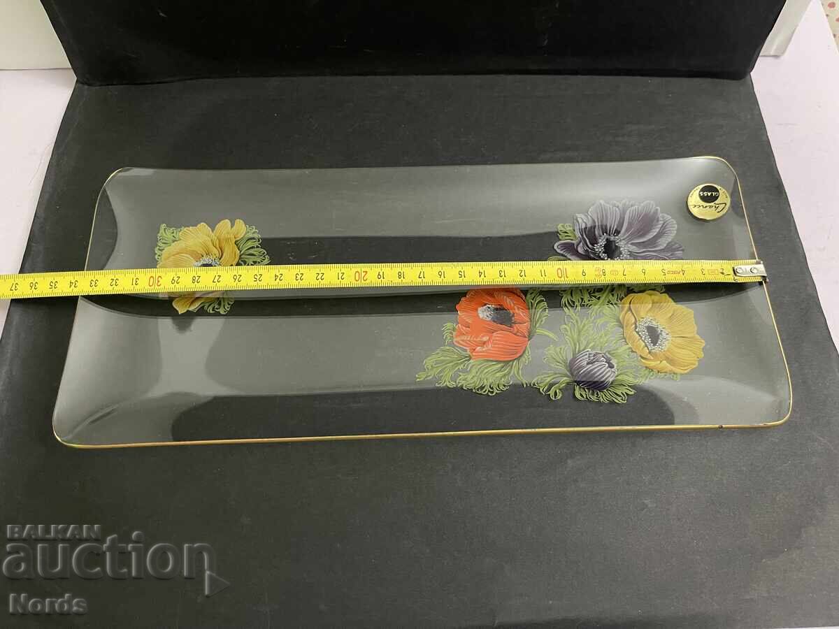 Αγγλικό γυάλινο πιάτο - 6