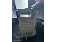 Radio, lights, and evacuation alarm device, electric powered