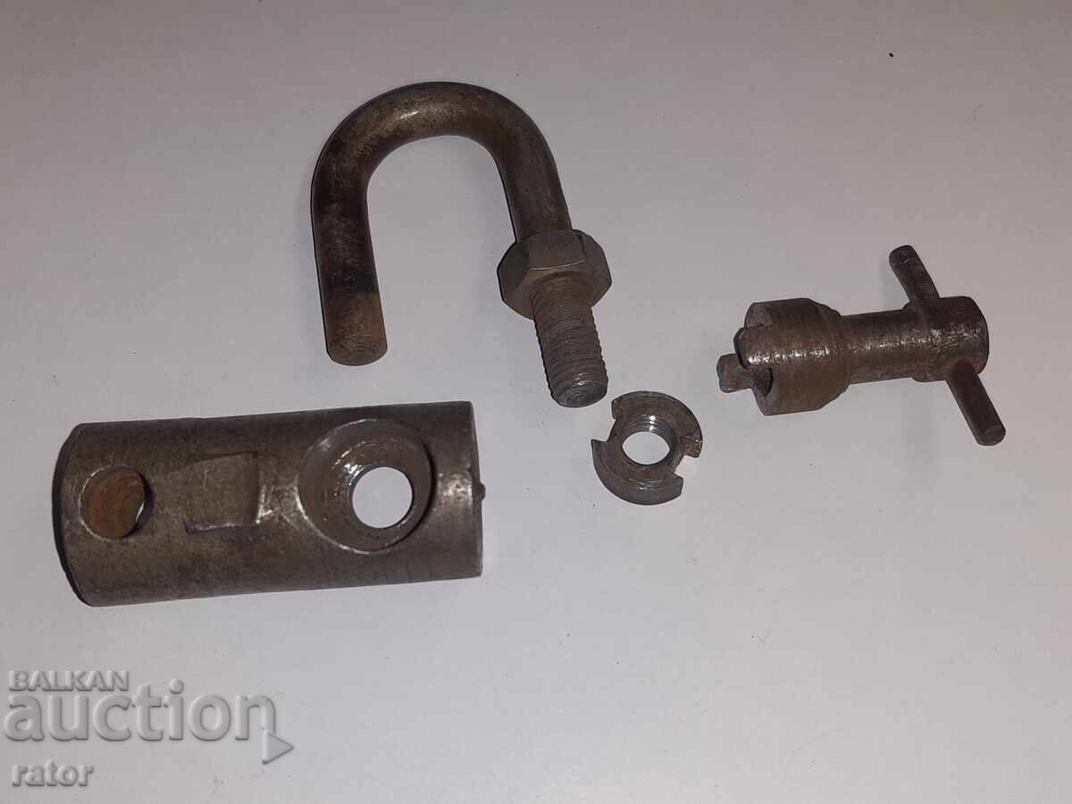 Lacăt vechi rar de colecție, cofăr - 5