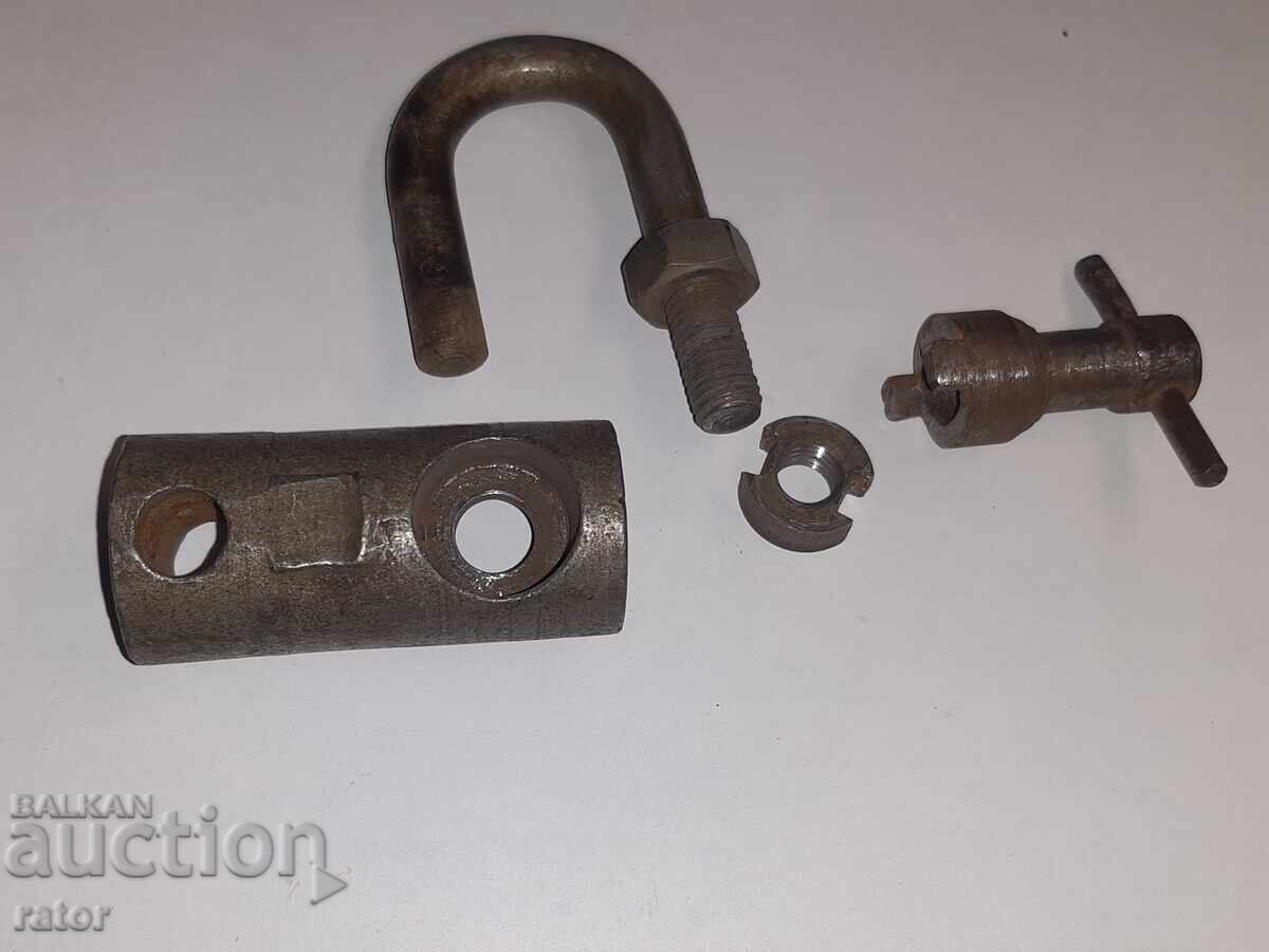 Lacăt vechi rar de colecție, cofăr - 6