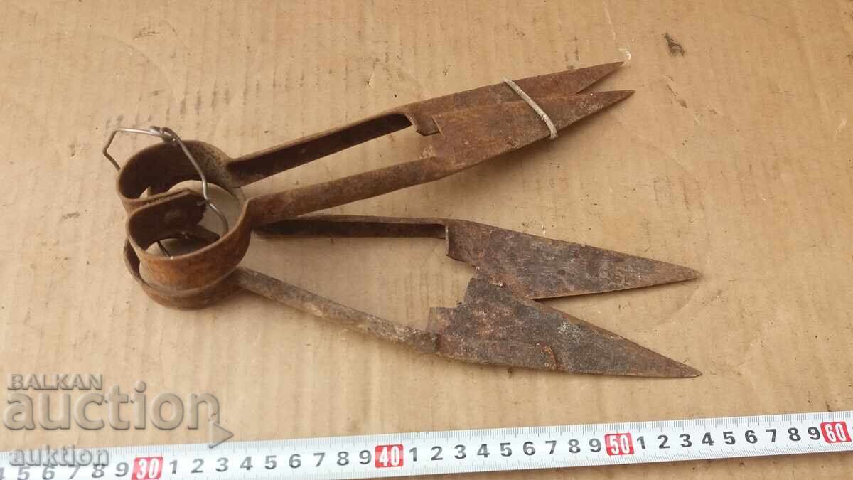 OLD SHEEP SHEARS - WROUGHT IRON - 7 OLD SHEEP SHEARS - WROUGHT IRON - 7