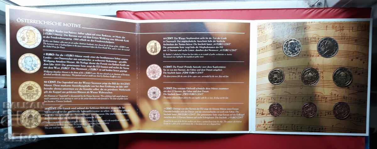 Livrarea Austria - SET 2003 din 8 monede euro Livrarea Austria - SET 2003 din 8 monede euro