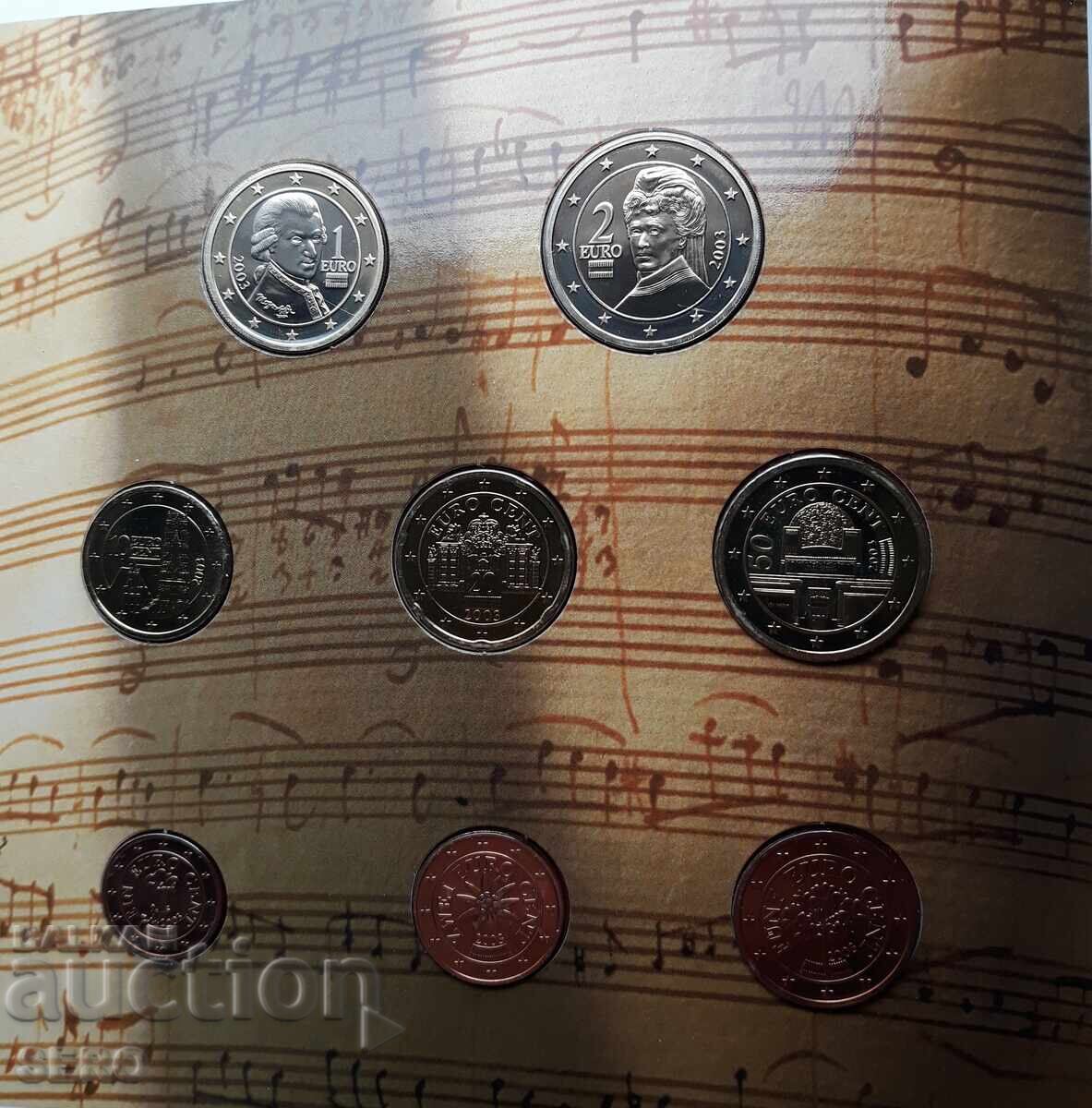 Austria - SET 2003 din 8 monede euro - 5 Austria - SET 2003 din 8 monede euro - 5