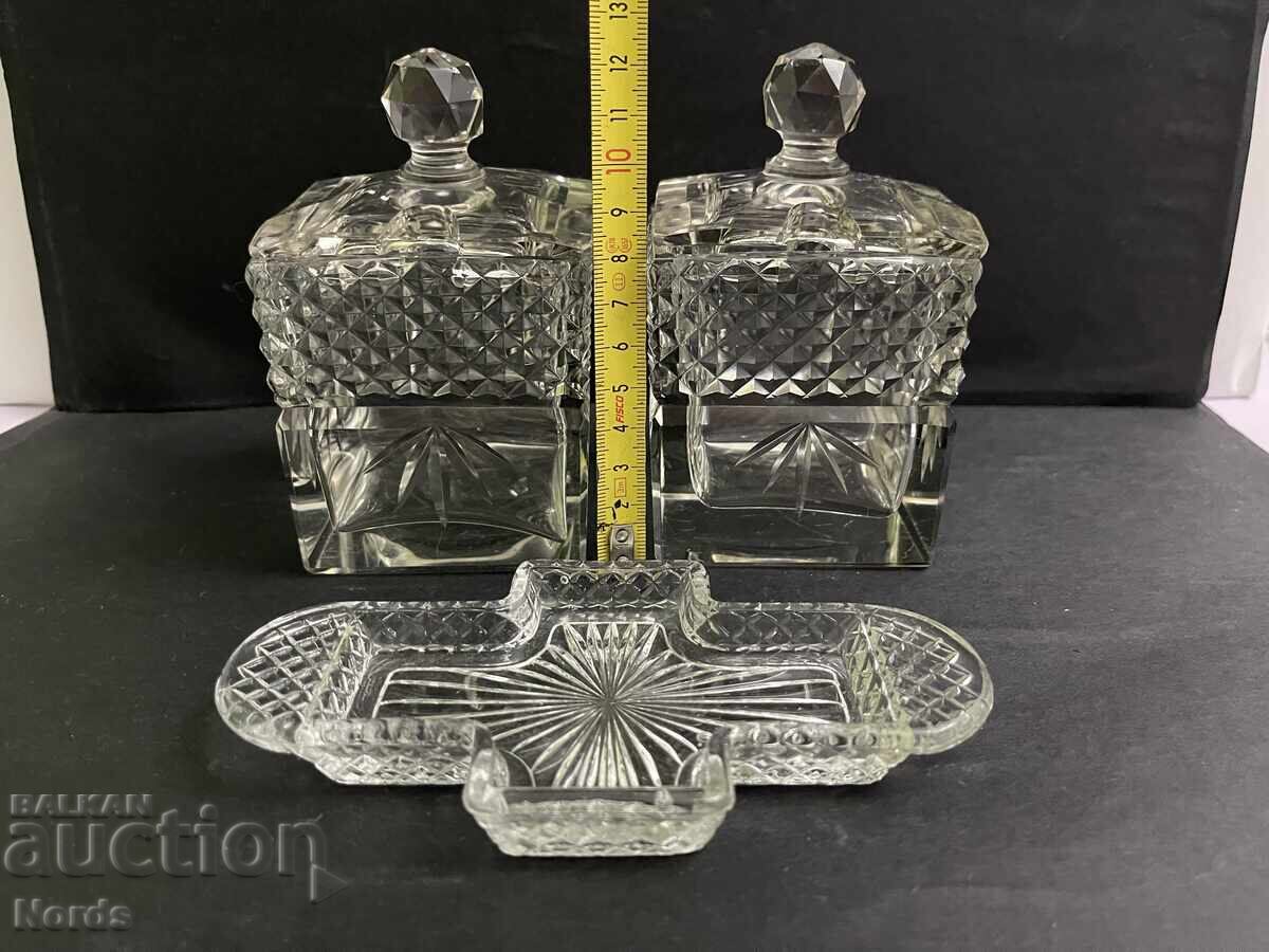 Доставка на Кристален лот захарници