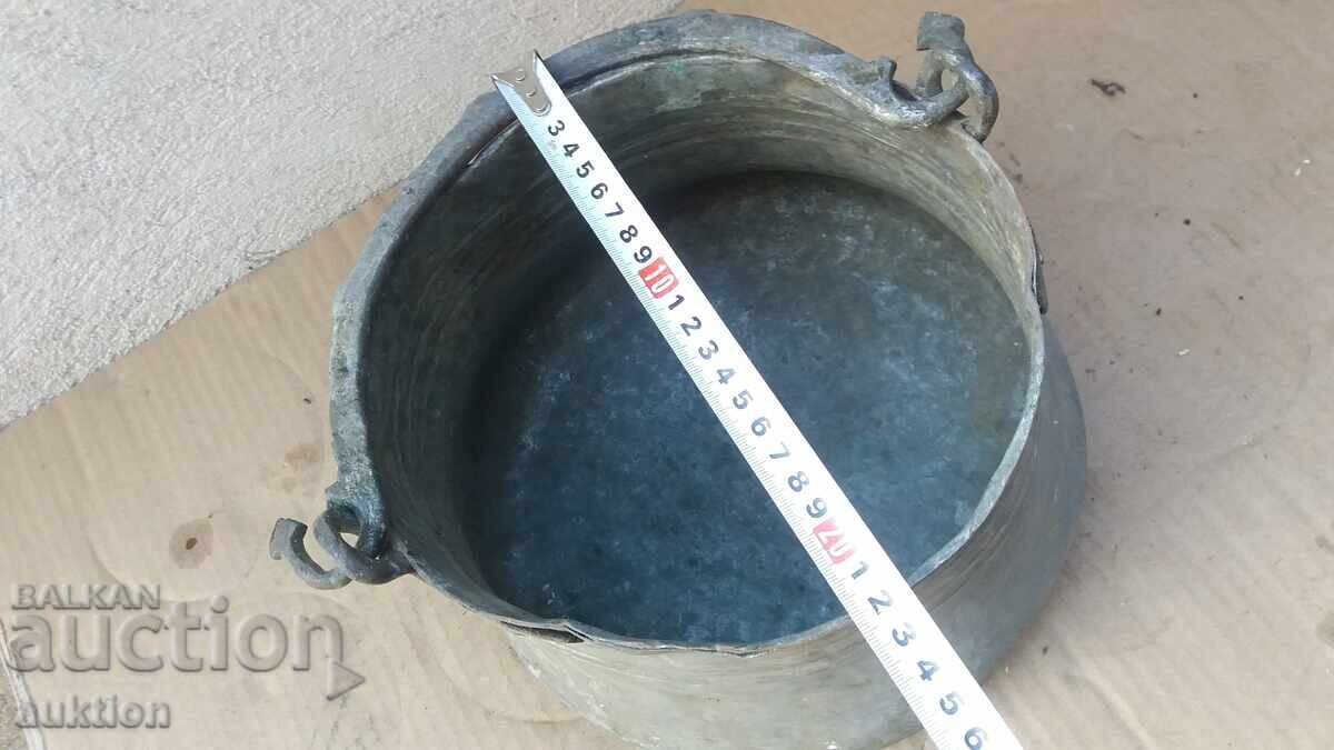 Παράδοση Σφυρήλατο Αναγεννησιακό Χάλκινο Καζάνι - Χαλκός - Γαμήλιο