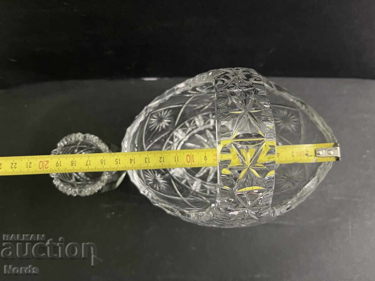 Доставка на Кристална кошничка и вазичка