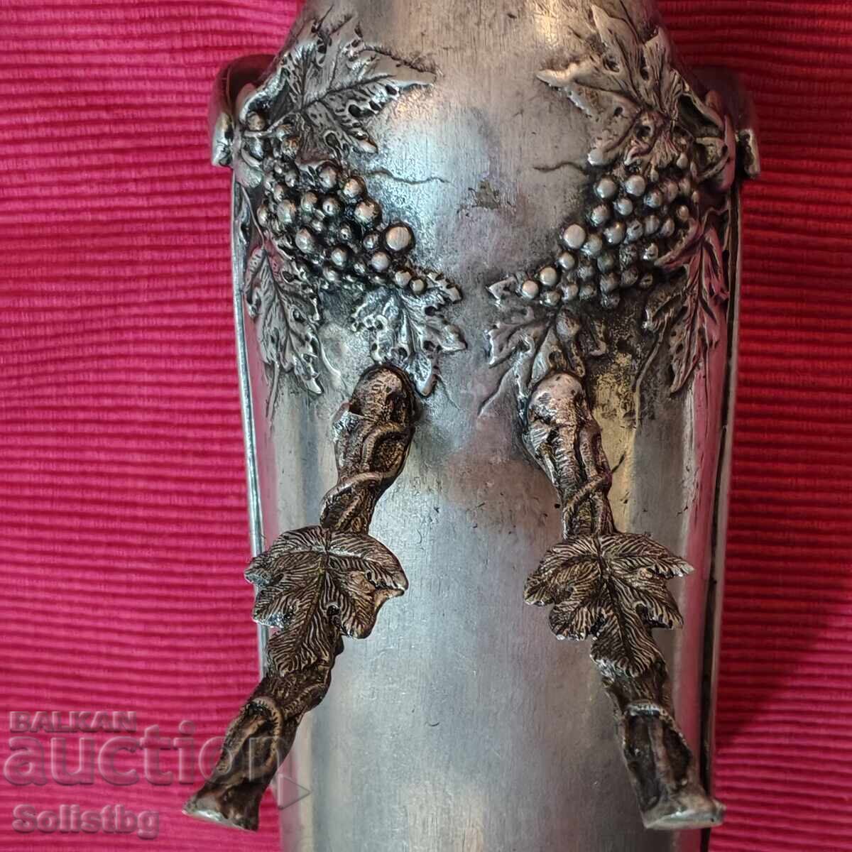 Αντίκα μεταλλική βάση για μπουκάλι κρασιού, Γερμανία - 6 Αντίκα μεταλλική βάση για μπουκάλι κρασιού, Γερμανία - 6