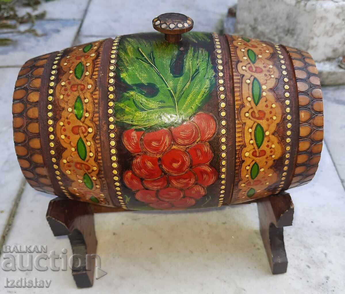 Δρύινο βαρέλι κρασιού, σουβενίρ από την εποχή του Σοσιαλισμού - 5 Δρύινο βαρέλι κρασιού, σουβενίρ από την εποχή του Σοσιαλισμού - 5