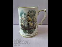 Английска порцеланова халба