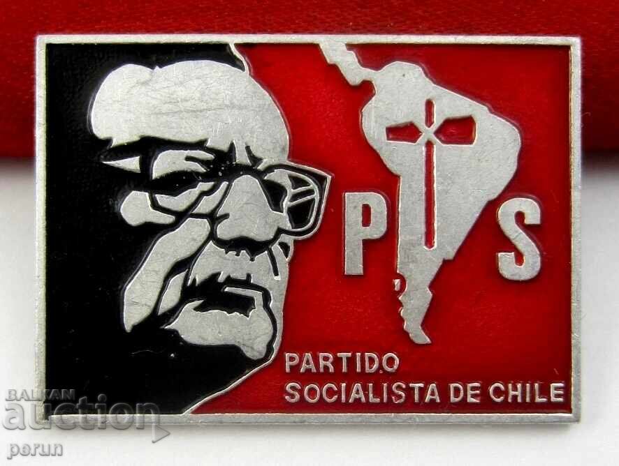 Partidul Comunist Chilian - Allende - Insignă Veche Partidul Comunist Chilian - Allende - Insignă Veche
