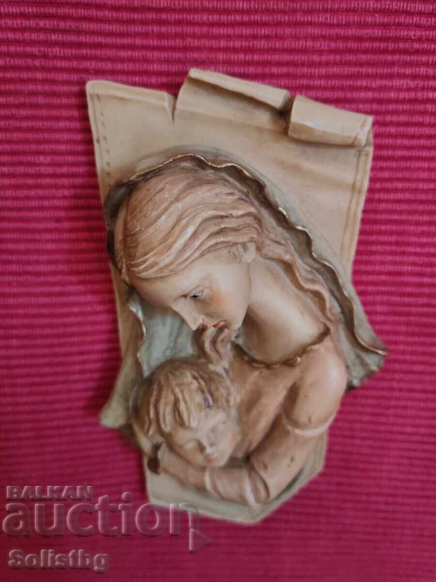 Vintage bas-relief of Madonna and Child, Italy - 6 Vintage bas-relief of Madonna and Child, Italy - 6