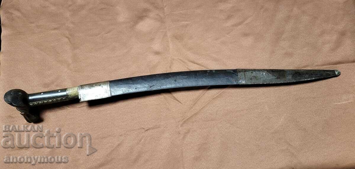 Balkan yataghan, saber, knife, dagger with rich and beautiful ornaments