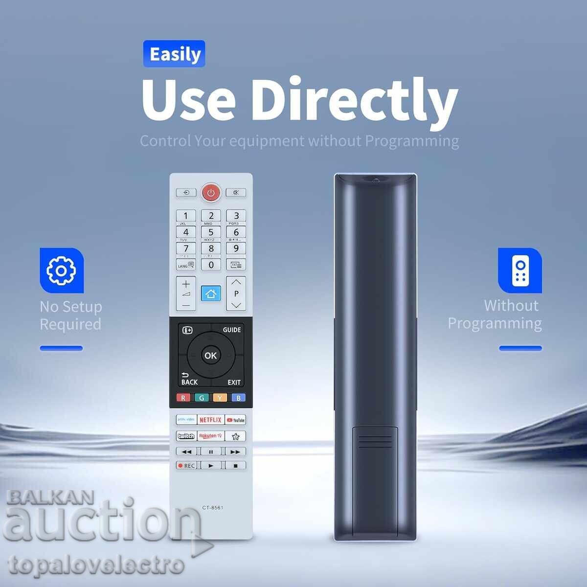 Auction NEW! Remote Control for Toshiba 4K UHD TV, UK, U, L Auction NEW! Remote Control for Toshiba 4K UHD TV, UK, U, L