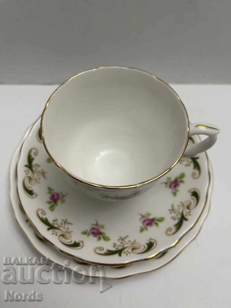 Δημοπρασία Staffordshir Αγγλικό σετ τριών τεμαχίων για τσάι