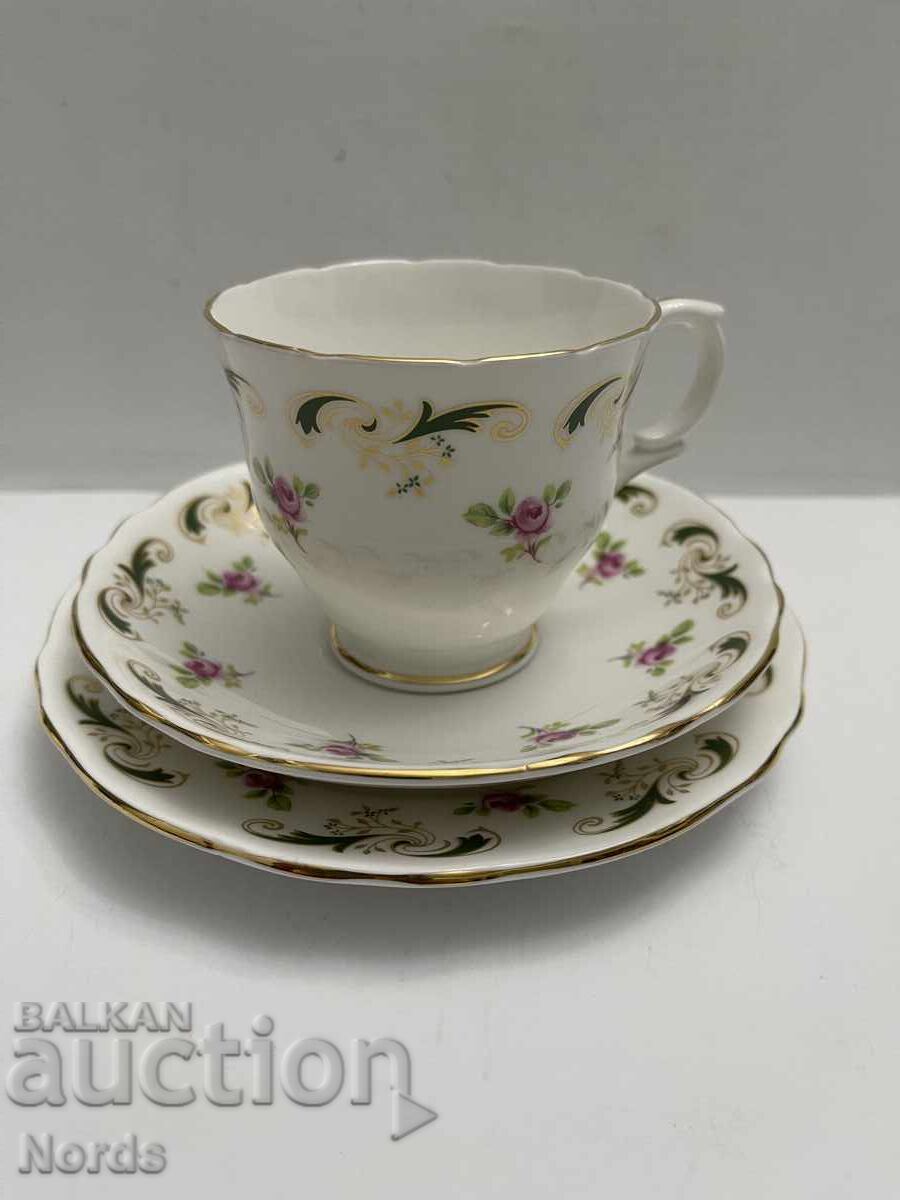 Staffordshir Αγγλικό σετ τριών τεμαχίων για τσάι