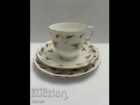 Staffordshir Αγγλικό σετ τριών τεμαχίων για τσάι