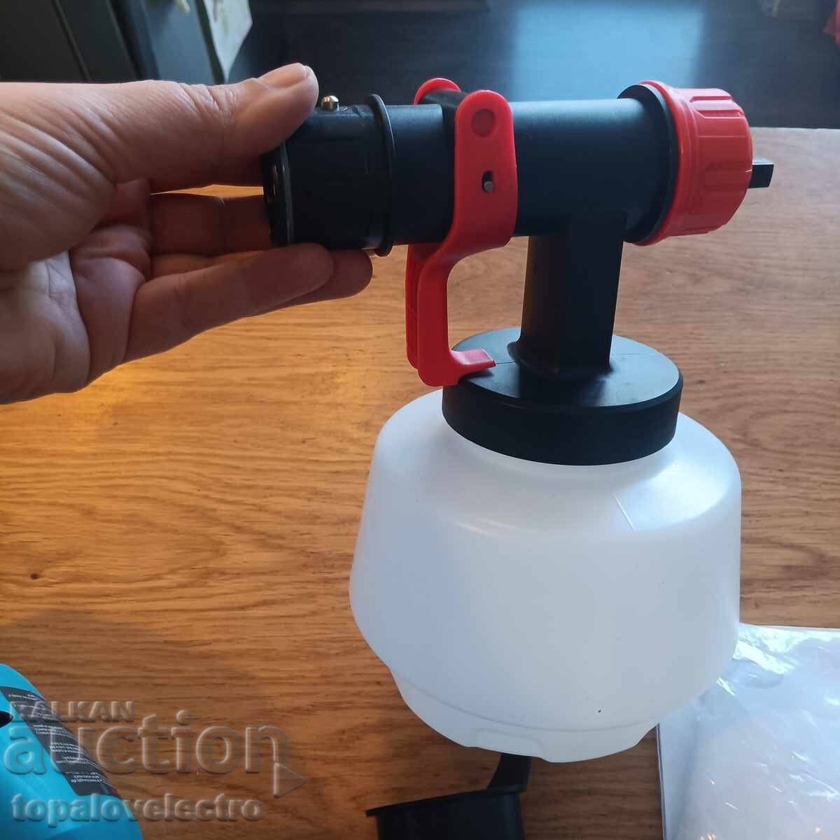 NOU! Pistol de vopsit HVLP 700W cu recipient 1200 ml - 6