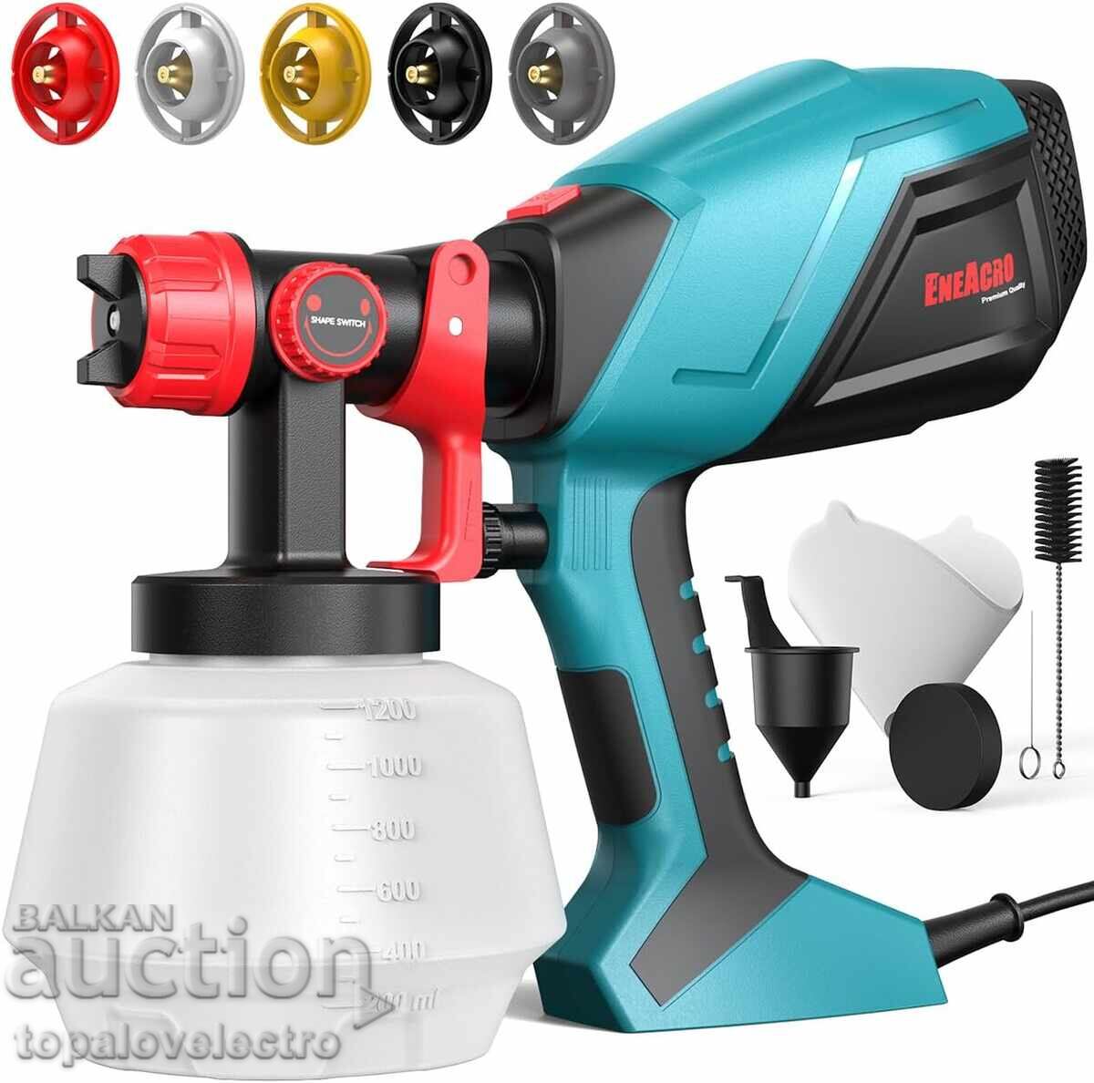 NOU! Pistol de vopsit HVLP 700W cu recipient 1200 ml