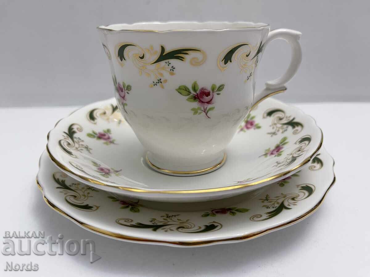 Staffordshir Αγγλικό σετ τριών τεμαχίων για τσάι με τιμή € 0.01 | 0.02 BGN