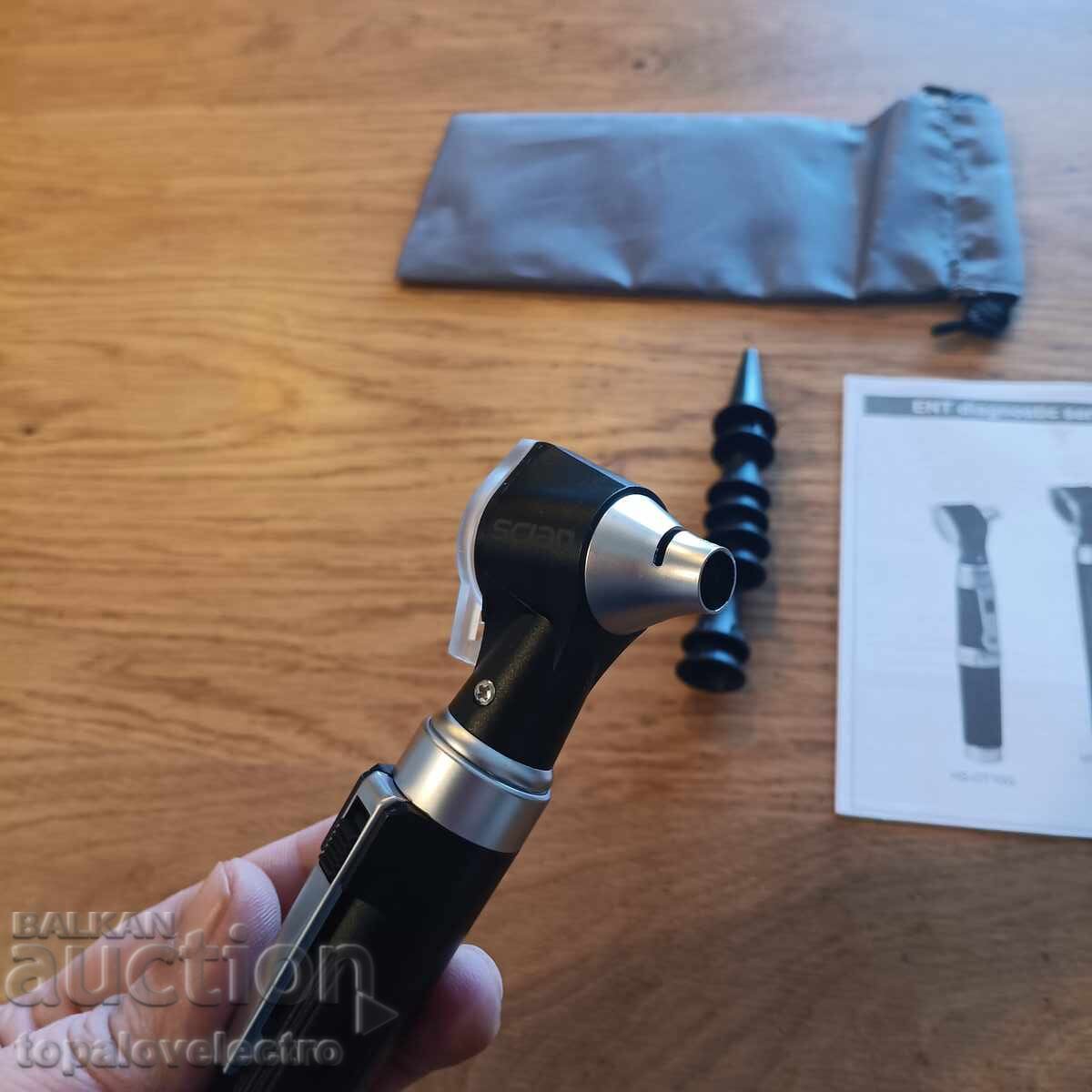 ΚΑΙΝΟΥΡΙΟ! Σετ ωτοσκόπιου - εργαλείο αυτιού με φως LED και 3x - 5 ΚΑΙΝΟΥΡΙΟ! Σετ ωτοσκόπιου - εργαλείο αυτιού με φως LED και 3x - 5