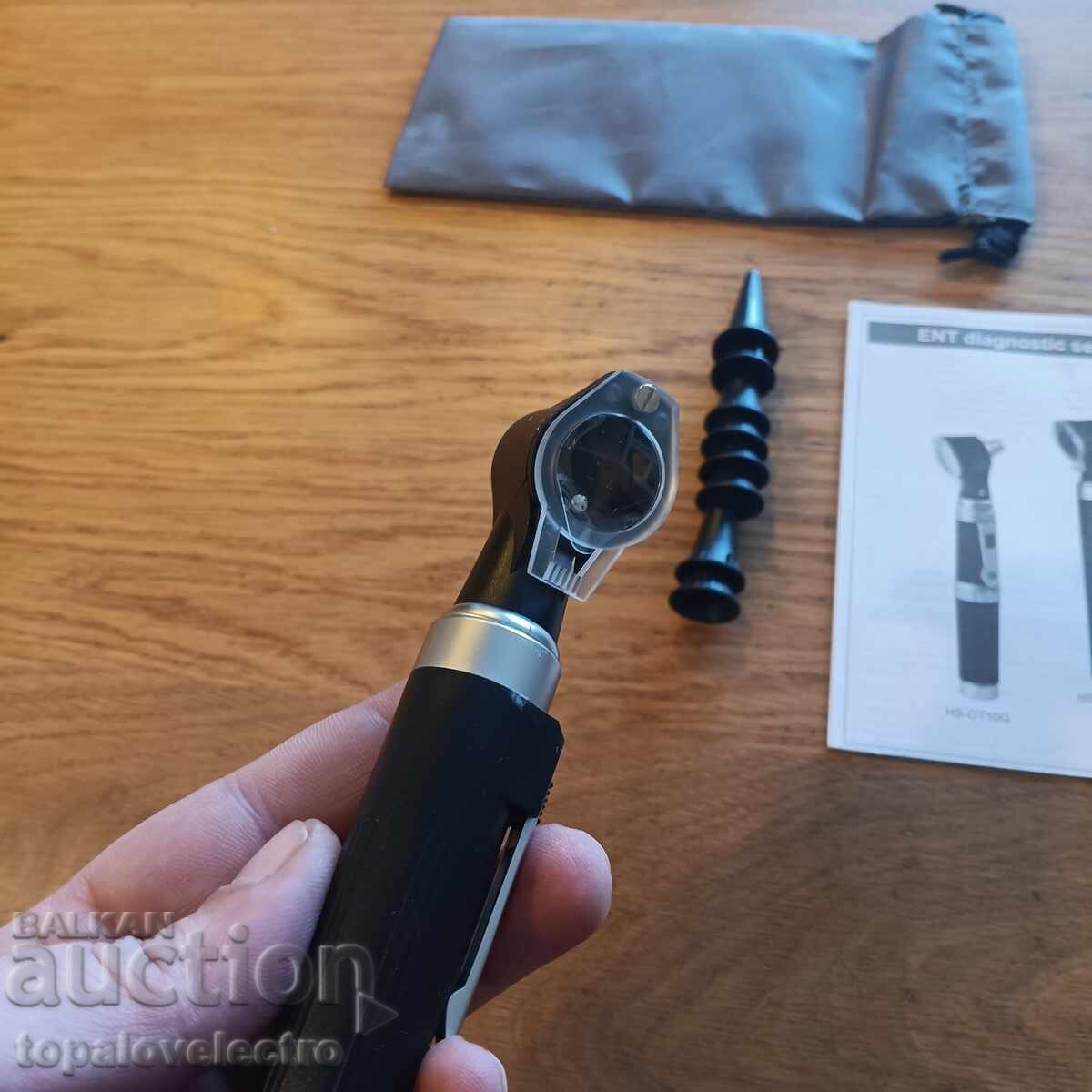 ΚΑΙΝΟΥΡΙΟ! Σετ ωτοσκόπιου - εργαλείο αυτιού με φως LED και 3x - 6 ΚΑΙΝΟΥΡΙΟ! Σετ ωτοσκόπιου - εργαλείο αυτιού με φως LED και 3x - 6