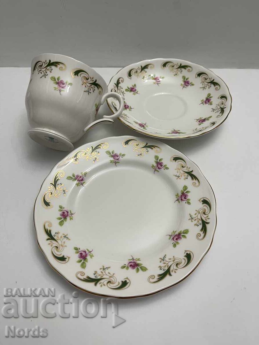 Δημοπρασία Staffordshir Αγγλικό σετ τριών τεμαχίων για τσάι