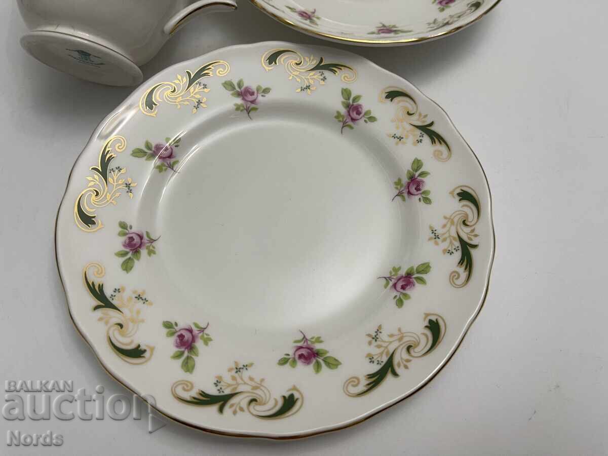 Παράδοση Staffordshir Αγγλικό σετ τριών τεμαχίων για τσάι